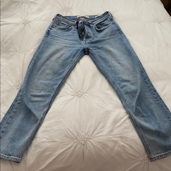 Aritzia Denim Forum High Rise Slim Cropped Jeans - Picture 1 of 5